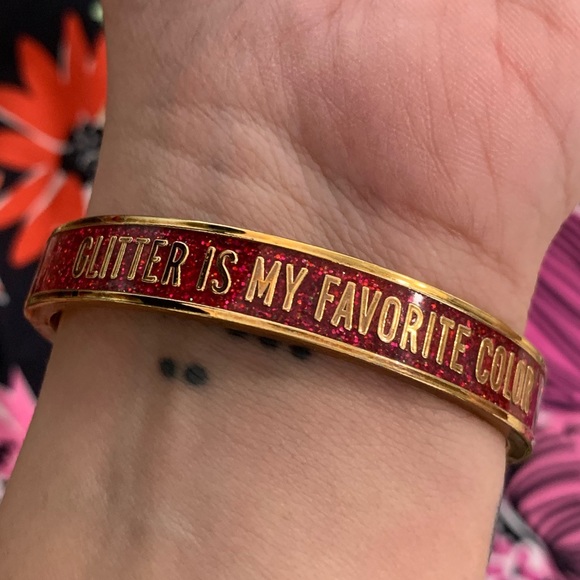 kate spade Jewelry - Kate Spade “Glitter Is My Favorite Color” Bracelet